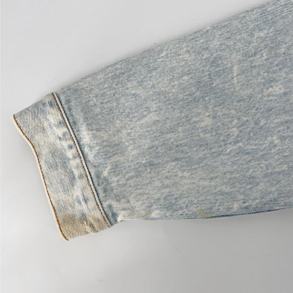 90s Hard Rock Cafe Save the Planet Washington DC acid washed denim Jean jacket - Picture 9 of 9